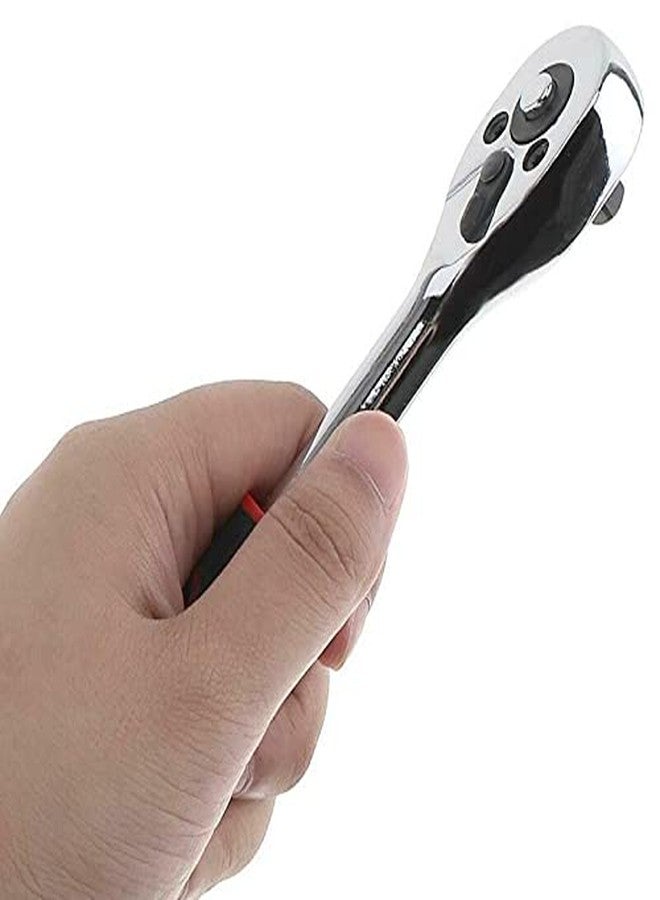 Mass Pro Professional 1/2" Drive Shaft Ratchet Handle Wrench for Hex & Bihex Sockets Single Sided Socket Wrench (Pack of 1) - Image 4